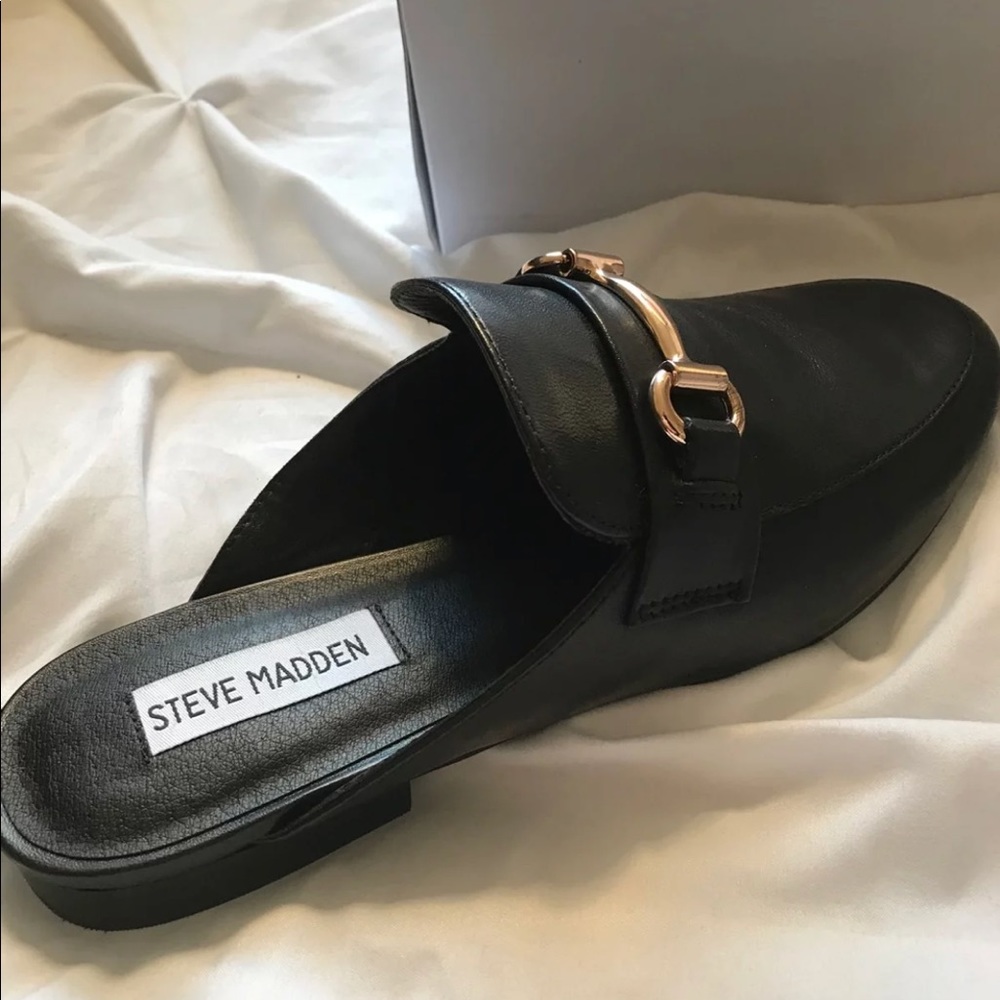 * BRAND NEW * Steve Madden Leather Slides - Picture 3 of 3